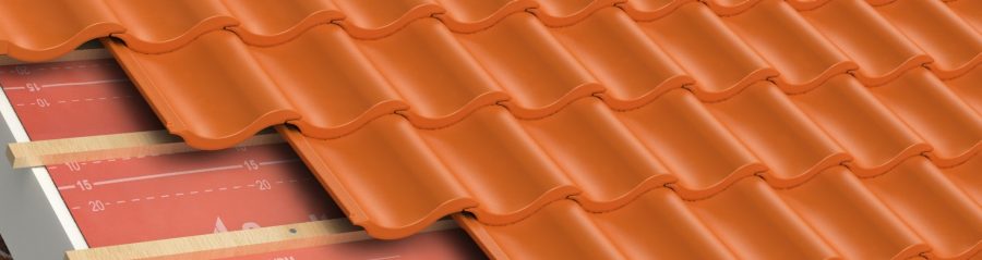 An illustration of eaves ventilation being installed.