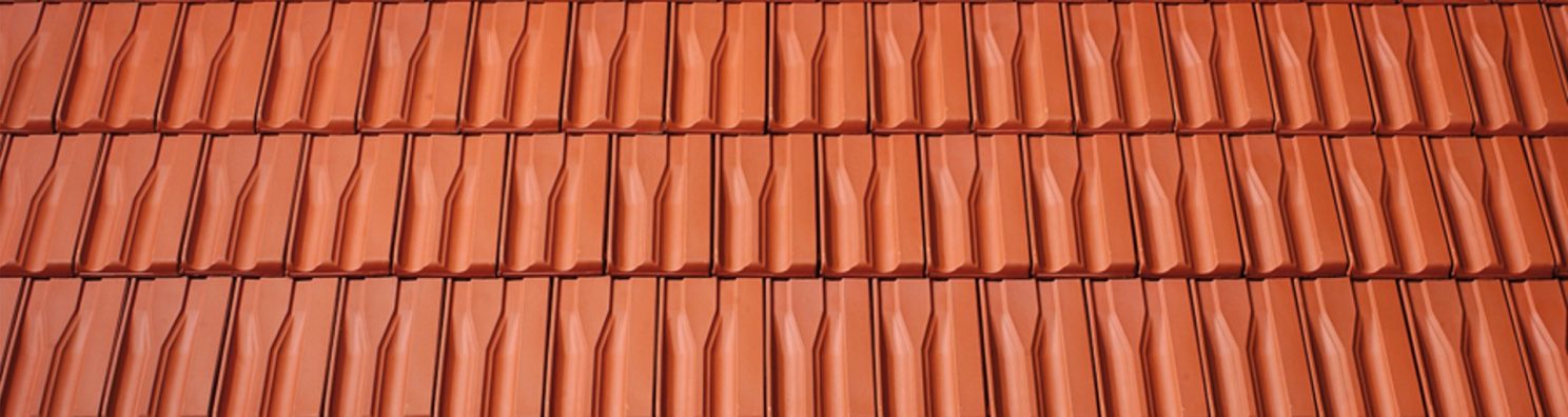 Surface image Tondach rooftile Landdach Verschiebeziegel natural red, Flächenbild Tondach Landdach Verschiebeziegel Naturrot
