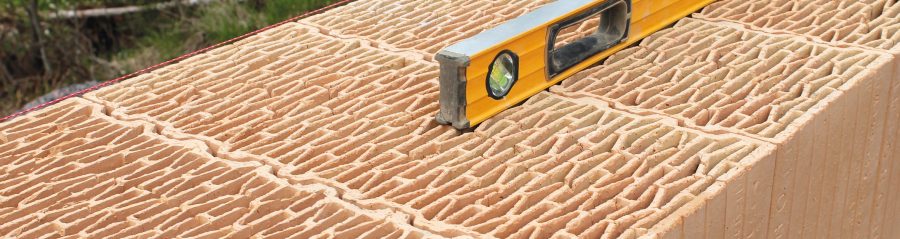 Porotherm wall in constructíon